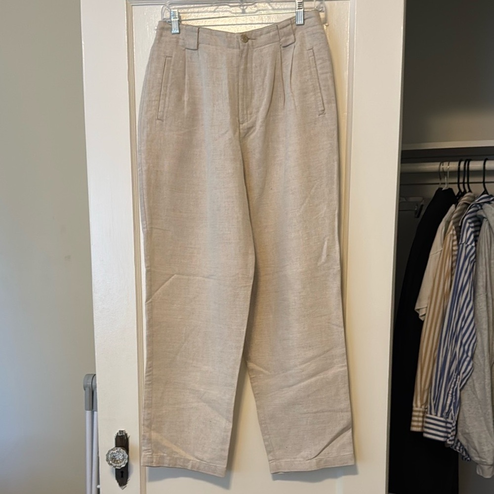 Reformation Tailored Linen Pant